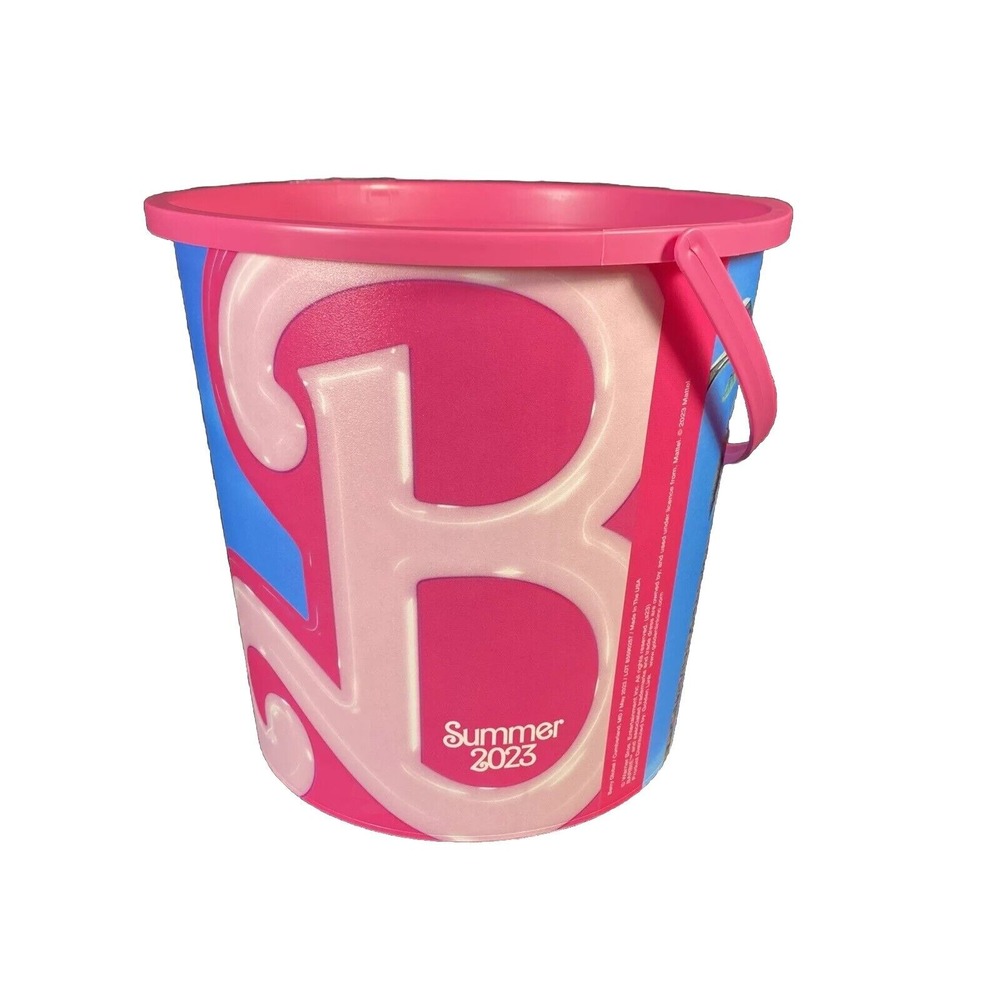 The Barbie Movie Popcorn‎ Bucket Pink 130oz Limited Edition 2023 Plastic New